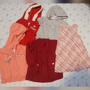 Mixed 5 Lot of 2T Winter jackets, dresses